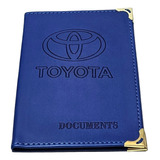 Funda Porta Documentos Auto,tarjetero,carnet , Logo Toyota 