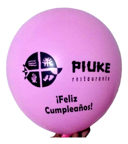 Globos Impresos Personalizados Con  Logo X 100 Unidades.