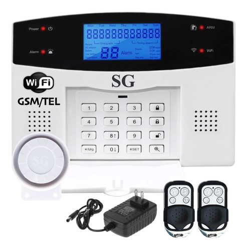 Alarma Wifi Gsm Telefono Alerta App Control Celular Internet Kit Seguridad Inalambrica Sistema Casa Negocio Vecinales