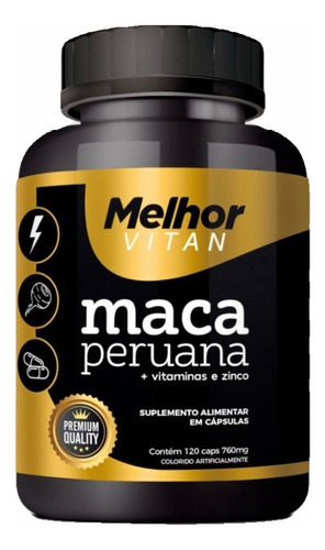 Maca Peruana Original Premium Concentrada Melhor Vitan 120