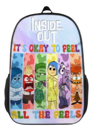 Mochila Escolar Grande Ligera Intensamente2