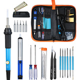 Kit De Cautín Electrónico 20pcs Con Ajustable