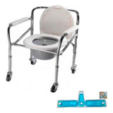 Silla Sanitaria En Aluminio Con Rodachinas