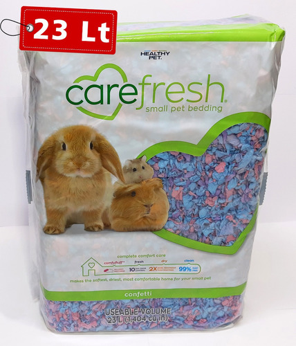 Sustrato Carefresh Confetti 23lt Para Hamster, Cuyo 1.4kg 