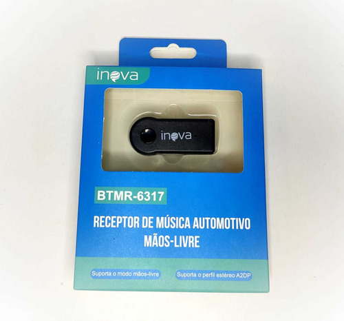 Receptor Bluetooth Música Automotiva Inova Btmr-6317 Inova