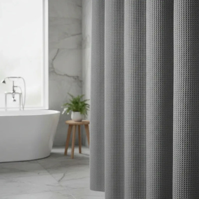 Cortina de ducha impermeable y lavable con ganchos 183 x 183cm+ 12 ganchos Antideslizante Acero Inoxidable | MercadoLibre