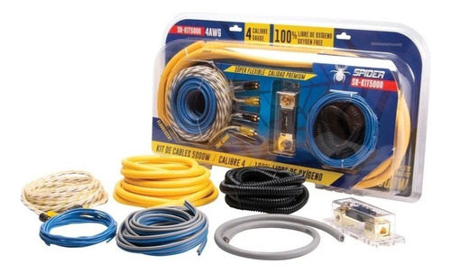 Kit De Instalacion Calibre 4 5000 W Libre De Oxigeno Spider