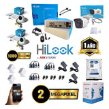 Kit Hikvision Hilook Dvr 4 Ch + 3 Cámaras 1080p + Disco Duro