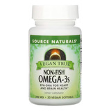 Omega 3 Vegano Importado 300mg, 30 Soft, Source Naturals