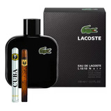 Lacoste Noir 100ml Edt Caballero Original+perfume Cuba 35ml