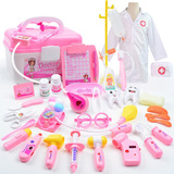 Set Doctor Niña Juguete Maleta  35 Piezas Juego De Roles