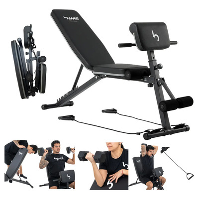 Banco Gym Multiposiciones Ajustable Romano Y Plegable Bywell | Meses sin interés
