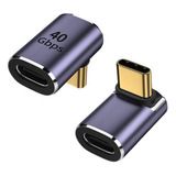 Extensor Usb C De 90 Grados, Adaptador Tipo C, Ngulo Recto,