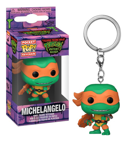 Pocket Pop Keychain Michelangelo Tmnt Mutant Mayhem