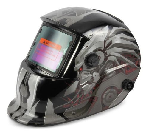 Careta Electrónica Para Soldar Ciborg Oem Sombre Variable Color Gris