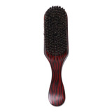1 Piezas De Wooden Comb With Brown Boar Hair Wavy Brush