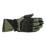 Guantes Alpinestars Andes Touring Outdry, Vea Colores, Color Verde Militar, Talla L/g