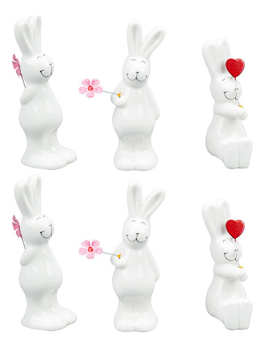 Figura De Conejo Para Decoración De Conejo Blanco, Tamaño Mi
