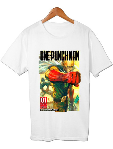 One Punch Man Saitama Portada Manga Remera Friki Tu Eres