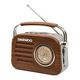 Radio Retro Daewoo Rh220 Bluetooth Usb Pila 220v Vintage    