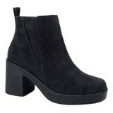 Bota Botin Plataforma Tacon Vestir Mujer Vi Line 1109606