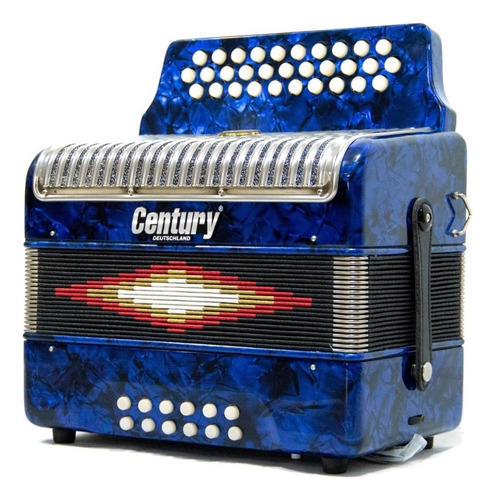 Acordeon Century Botones Tono Sol Azul C3012ap