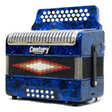 Acordeon Century Botones Tono Sol Azul C3012ap