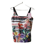 Tankini Sonia, Talle 4 Y 6 , Breteles Regulables Taza Soft  