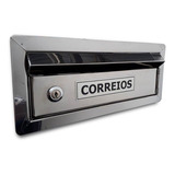 Caixa Correio Inox Acesso Frontal C/15 Cm Profund + 3num20cm