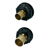 2x Ibc 1000l Conector De De Agua 3/4  1  Latón