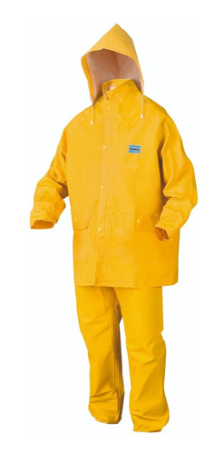 Traje De Lluvia Pvc Tipo Ombu Amarillo