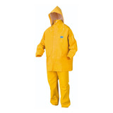 Traje De Lluvia Pvc Tipo Ombu Amarillo