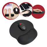 Mousepad Ergonômico Grande Preto C/ Descanso De Pulso Ótimo