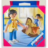 Playmobil Special 4744 Criança Cavalo De Pau E Mamãe Kid Toy