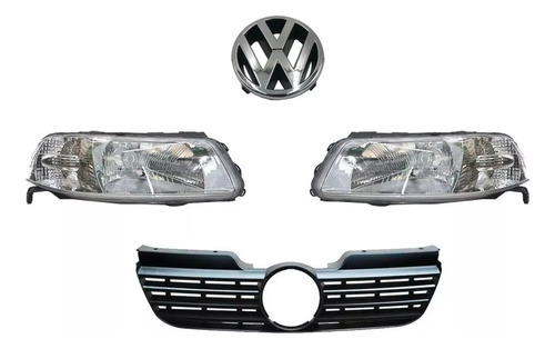 Faros Pointer 00 01 02 03 04 05 Con Parrilla Y Emblema 