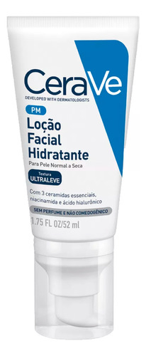 Loção Facial Hidratante Cerave Para Peles Normais Secas 52ml