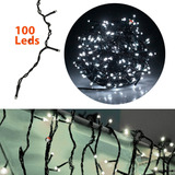 Instalación Luces Led Lineal Navidad X100 Leds Cable Verde