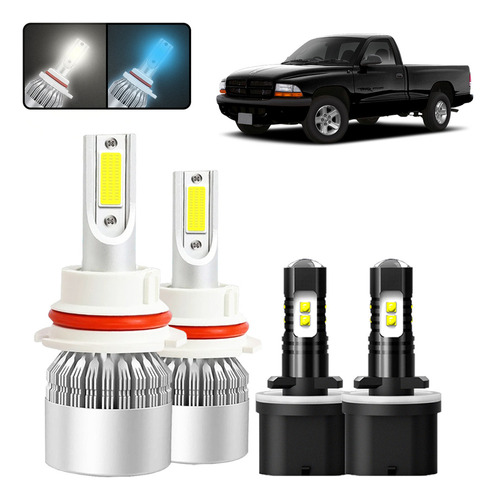 Kit De Focos Led 9007 880 Para Dodge Dakota 1997-2000