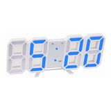 12h/24h Reloj Alarma Digital 3d De Pared Led Multifuncional