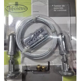 Kit Completo Barral Cortina Tensor Cable De Acero Inoxidable