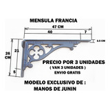 Mensula Fundicion Estante M: Francia, X 3 Unidades Envgratis