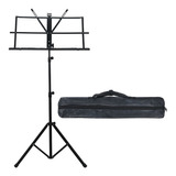 Estante Partitura Suporte Pedestal Dobravel + Bag Mxt Msp001