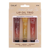 Cala Lip Oil Trio: Jojoba, Argan, Coconut Hidratante Labial