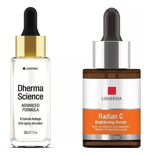 Radian C Brightening Serum + Dherma Science Advanced Lidherm