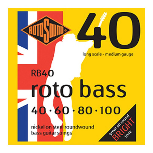 Jgo De Cuerdas P/bajo Electrico Serie Roto Bass Rb40