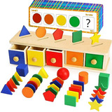 Juguetes Montessori De Madera Ordenar Colores Y Formas
