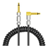 Cable De Audio Para Guitarra Eléctrica, 1/4 Pulgada, Curvado