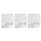 Gancho Organizador Soporte Adhesivo Multiuso Baño Pack X 3