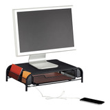 Soporte De Escritorio Para Monitor Negro De Acero, Cargador