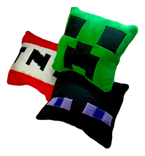 Almohada Minecraft Enderman Creeper Peluche Polar 30 X 30